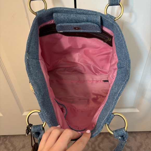 Vintage Tommy Hilfiger Multicolor Rainbow Fishnet Tote Shoulder Bag Purse PRIDE - Picture 6 of 11